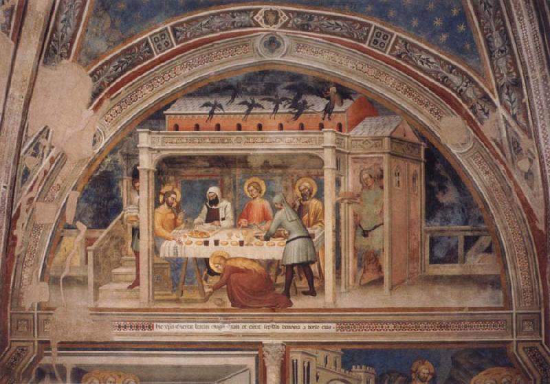 GIOVANNI DA MILANO Scenes out of life Christs  Christ in the house Simons, 2 Halfte 14 centuries.